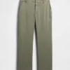 Mid Rise Khakis