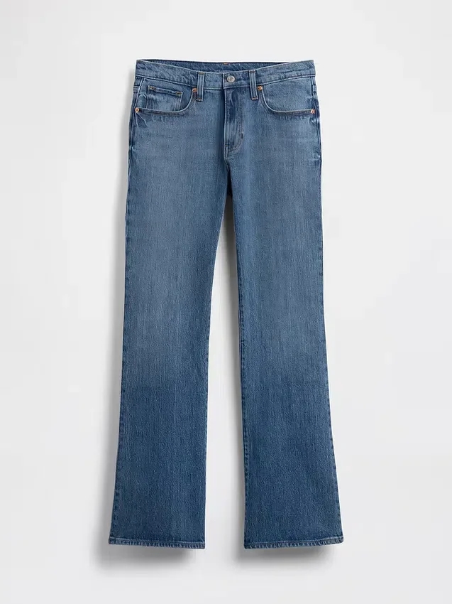 Mid Rise Relaxed Boot Jeans