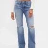 Mid Rise Relaxed Straight Jeans