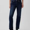 Mid Rise Relaxed Straight Jeans