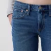 Mid Rise Relaxed Straight Jeans