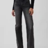 Mid Rise Rigid Relaxed Flare Jeans