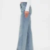 Mid Rise Rigid Relaxed Flare Jeans