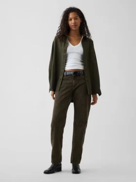 Mid Rise Straight Taper Jeans
