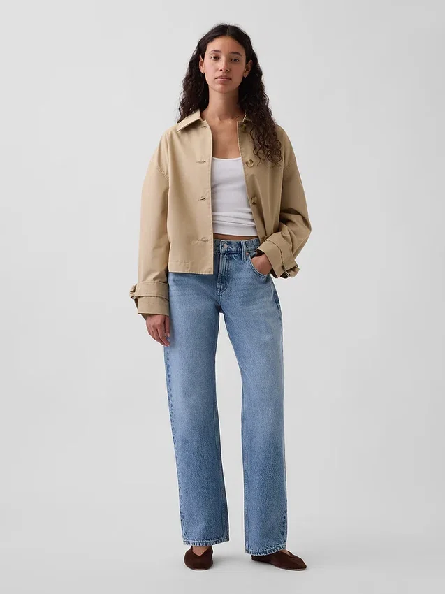 Mid Rise Straight Taper Jeans