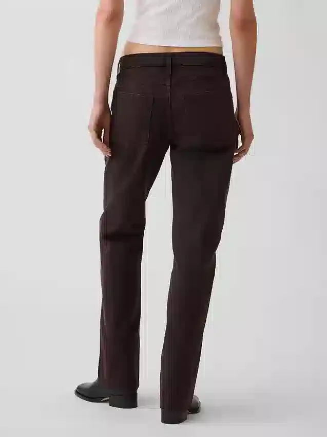Mid Rise Straight Taper Jeans