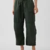 Mid Rise Twill Easy Barrel Utility Pants