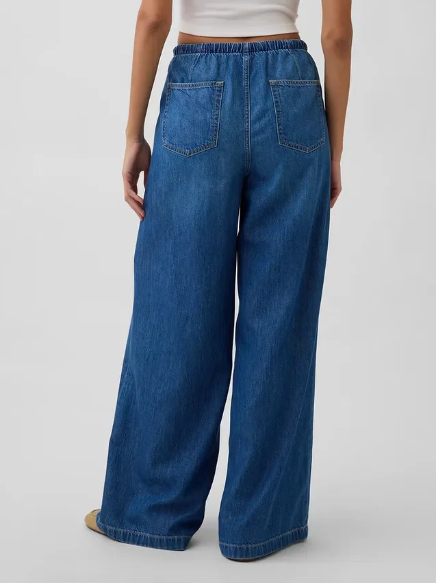 Mid Rise Ultrasoft Easy Baggy Jeans