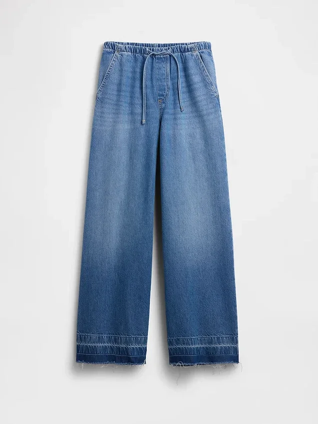 Mid Rise Ultrasoft Easy Baggy Jeans