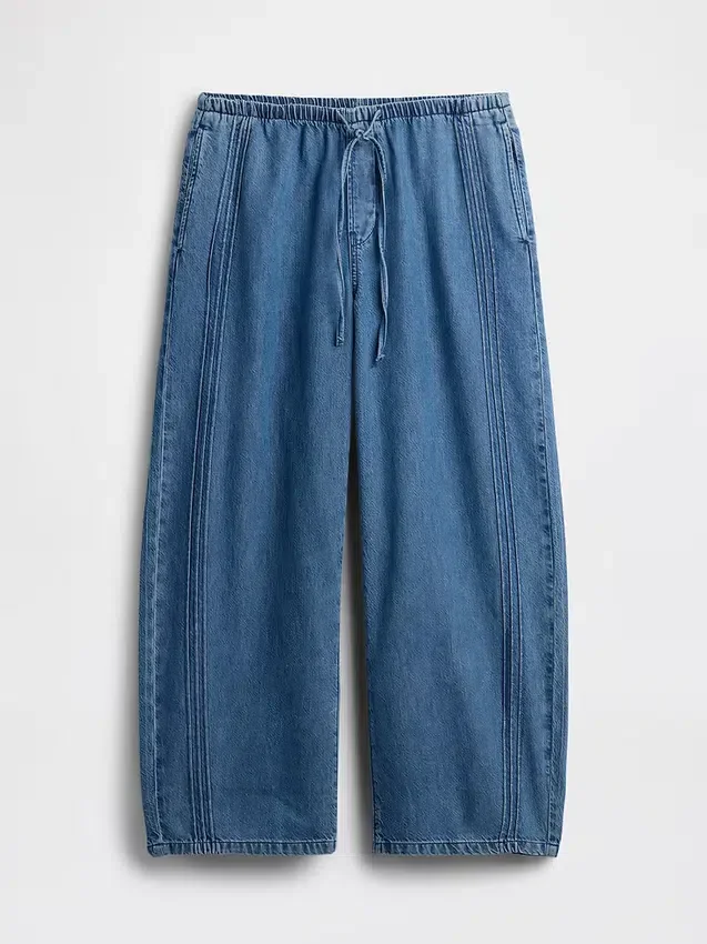 Mid Rise Ultrasoft Easy Barrel Jeans