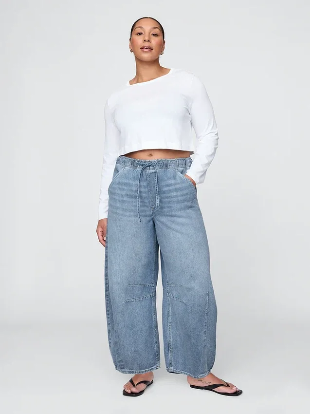 Mid Rise Ultrasoft Easy Horseshoe Jeans