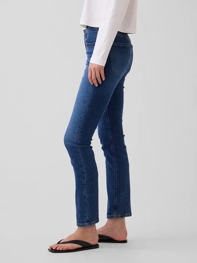 Mid Rise Vintage Slim Jeans