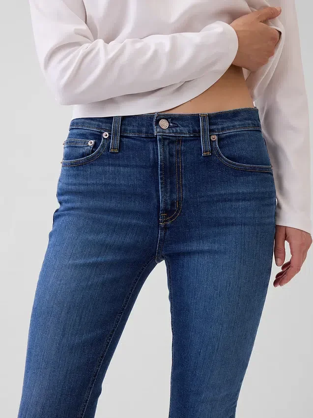 Mid Rise Vintage Slim Jeans
