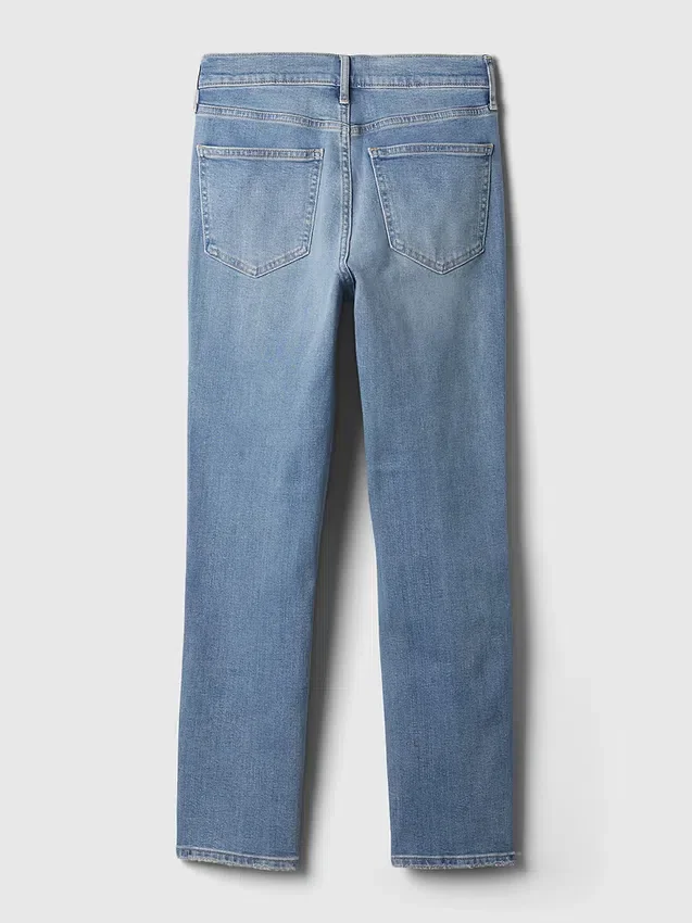 Mid Rise Vintage Slim Split-Hem Jeans