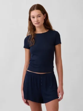 Mini Rib Pj T-Shirt