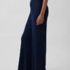 Mini Rib Wide-Leg Pj Pants