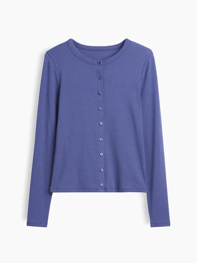 Modern Crewneck Cardigan
