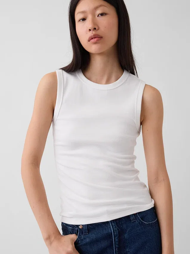 Modern Crewneck Tank Top