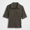 Modern Elbow-Sleeve Utility T-Shirt