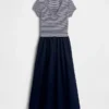 Modern Mixed Media Maxi Dress