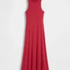 Modern Rib Shelf-Bra Maxi Dress