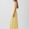 Modern Rib Square-Neck Maxi Dress