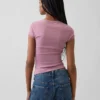 Modern Square-Neck Crop T-Shirt