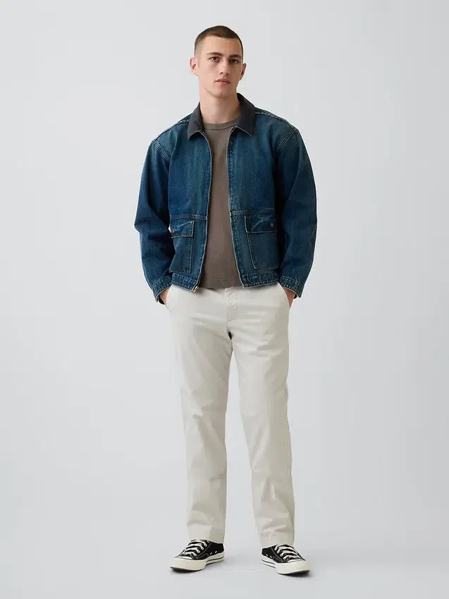 Modern Straight Khakis