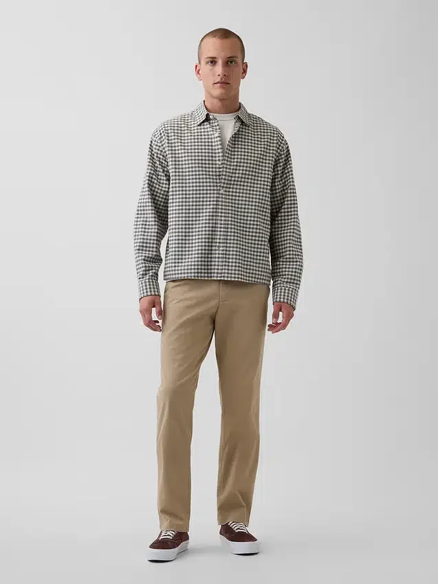 Modern Straight Khakis