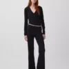 Modern Wide Rib Flare Pants
