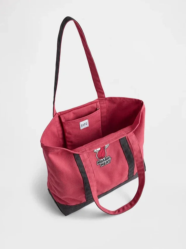Nba Miami Heat Logo Tote Bag