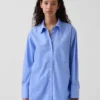 Organic Cotton Poplin Big Shirt