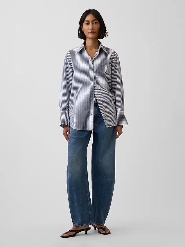 Organic Cotton Poplin Big Shirt