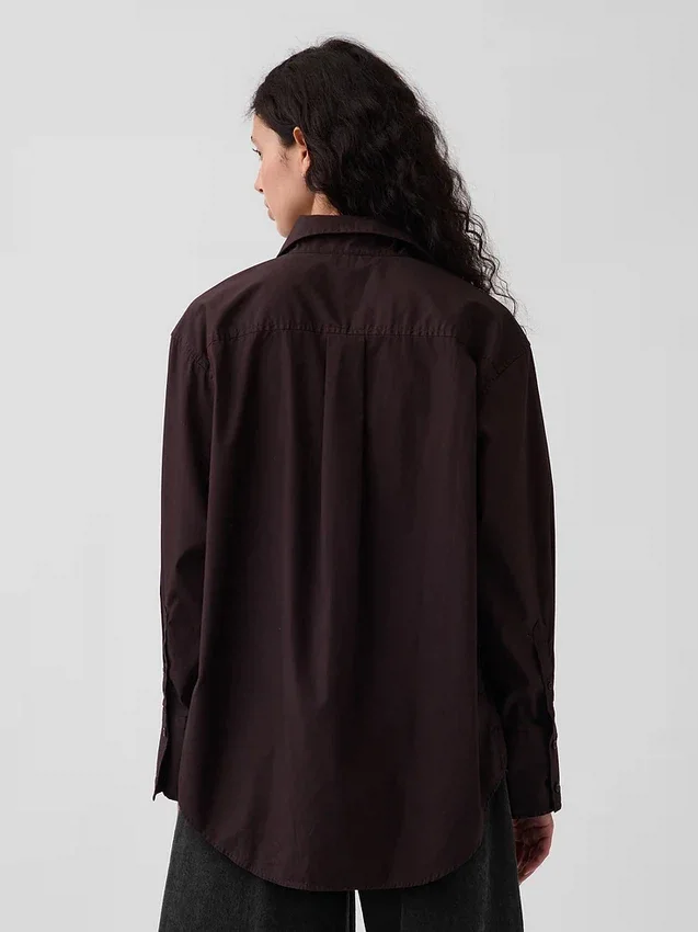 Organic Cotton Poplin Big Shirt