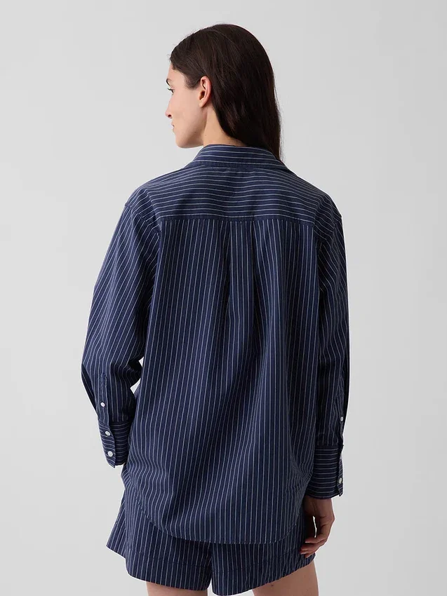Organic Cotton Poplin Big Shirt