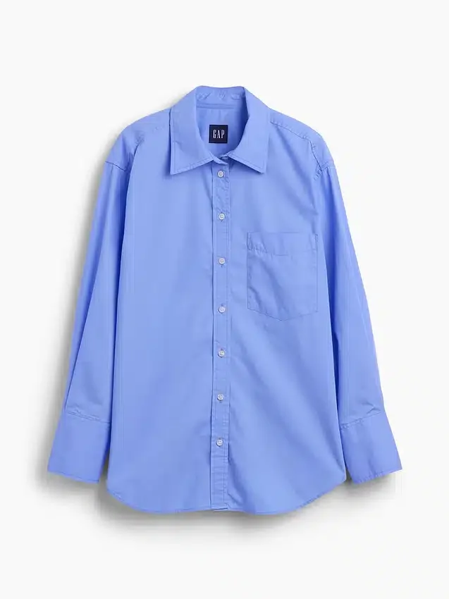 Organic Cotton Poplin Big Shirt