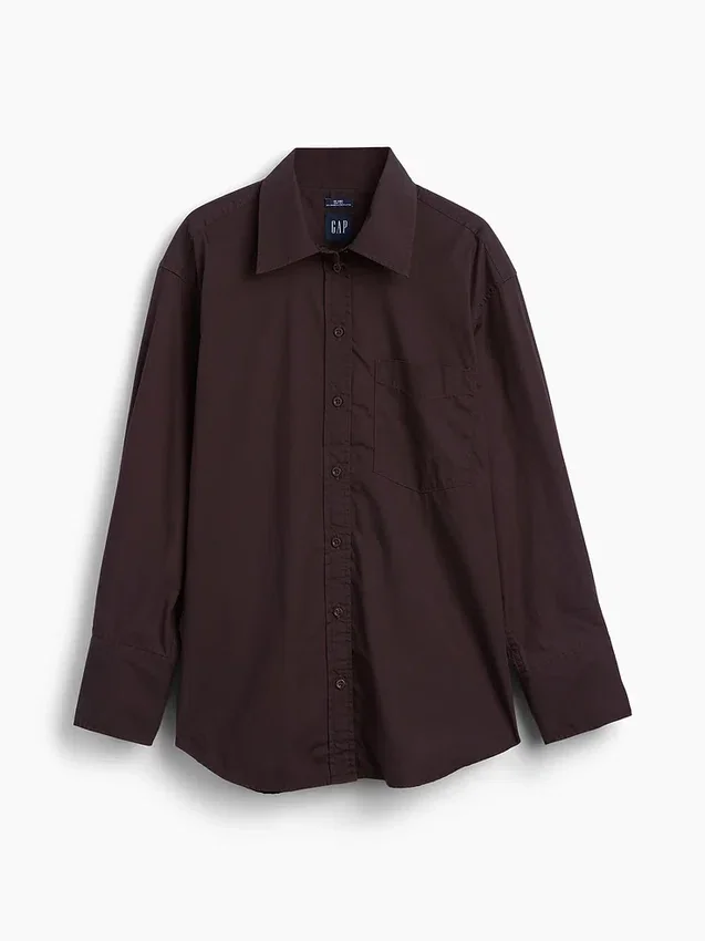 Organic Cotton Poplin Big Shirt