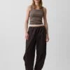 Organic Cotton Poplin Easy Baggy Joggers