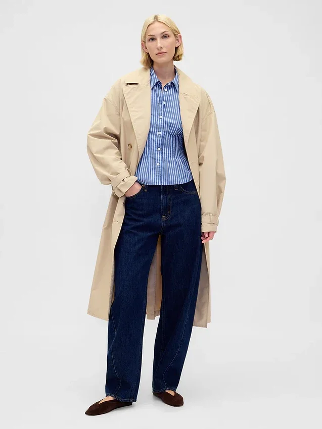 Organic Cotton Poplin Fitted Shirt