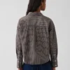 Organic Cotton Poplin Oversized Crop Shirt