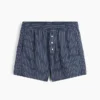 Organic Cotton Poplin Stripe Boxer Shorts