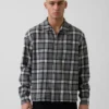 Organic Cotton Relaxed Flannel Shirt