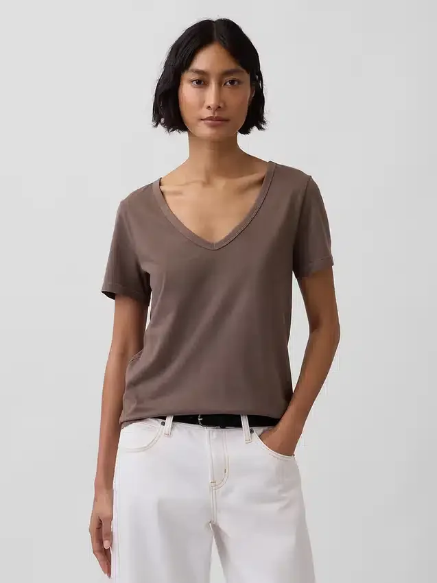 Organic Cotton Vintagesoft V-Neck T-Shirt