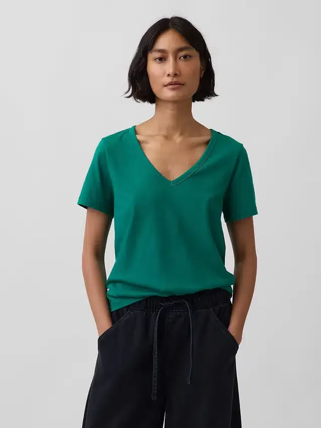 Organic Cotton Vintagesoft V-Neck T-Shirt