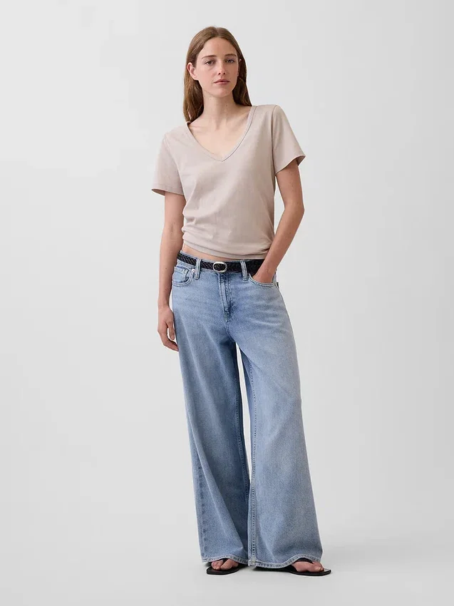 Organic Cotton Vintagesoft V-Neck T-Shirt