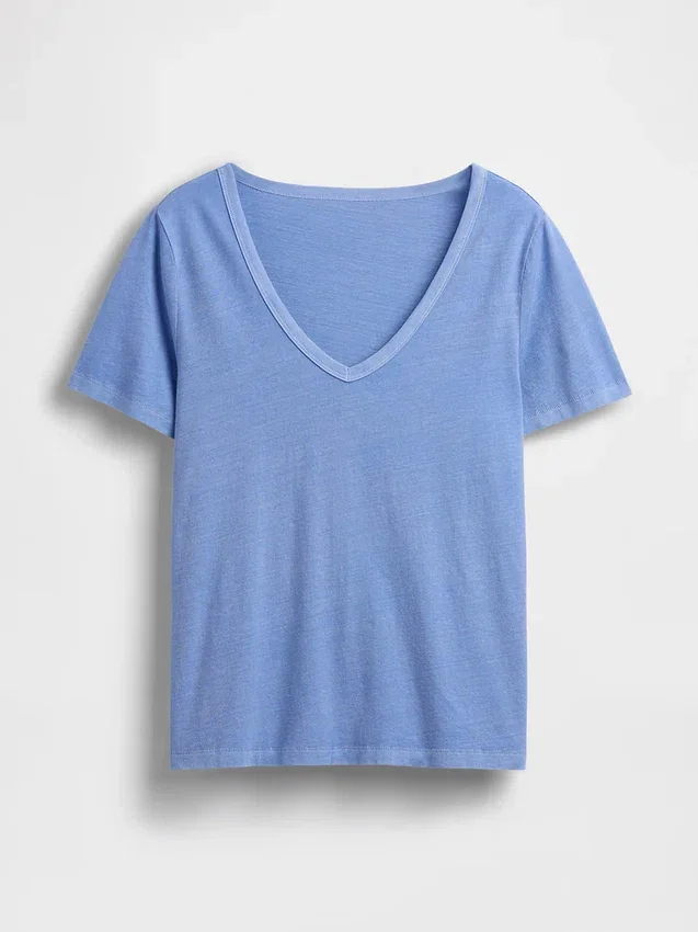 Organic Cotton Vintagesoft V-Neck T-Shirt