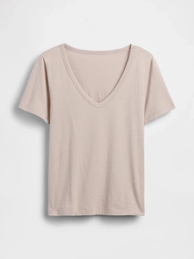 Organic Cotton Vintagesoft V-Neck T-Shirt