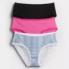 Organic Stretch Cotton Hipster (3-Pack)