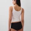 Organic Stretch Cotton Lace-Trim Shorty