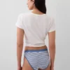 Organic Stretch Cotton Logo Bikini